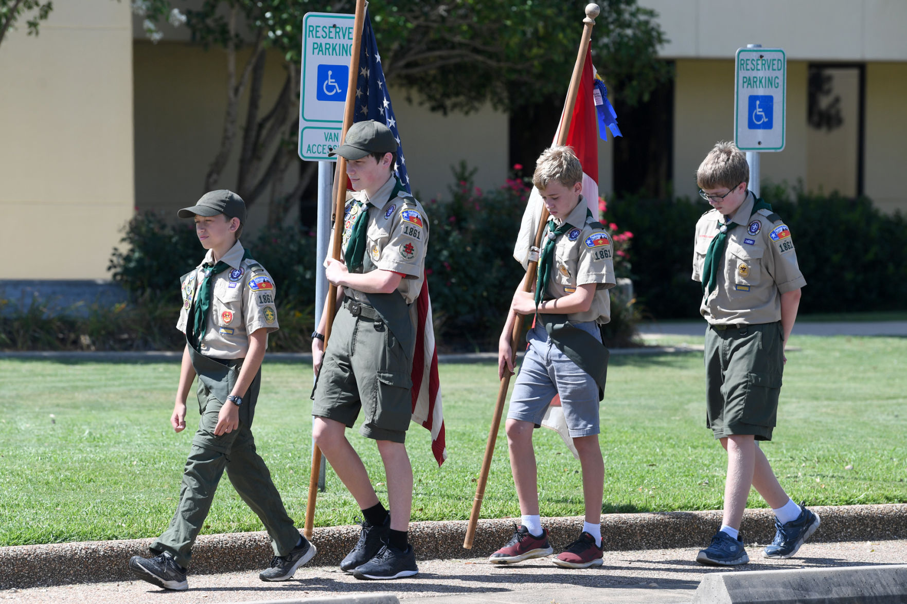 Flag retirement ceremony